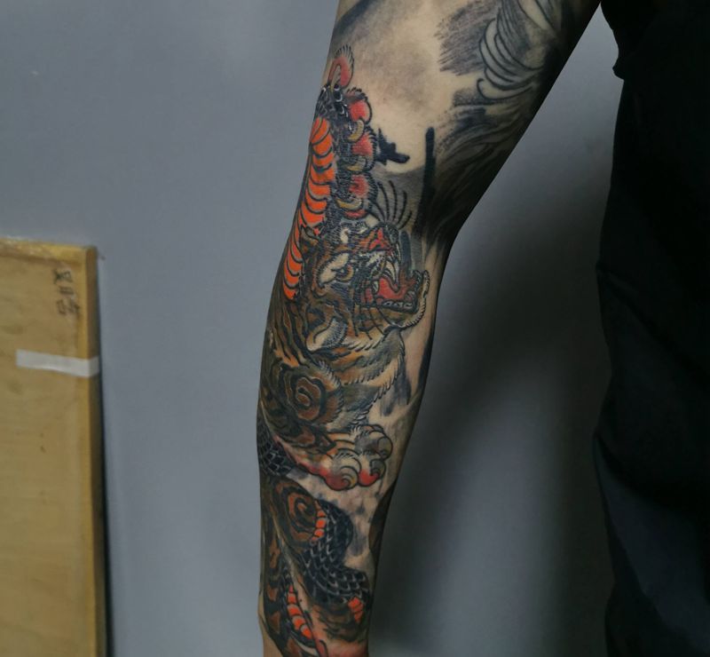 暴力覆盖后的效果纹身图片_新传统老传统纹身图案