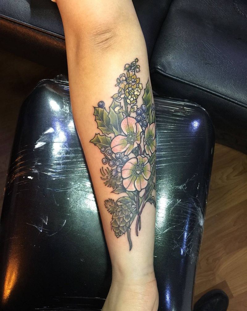 小野花纹身图片