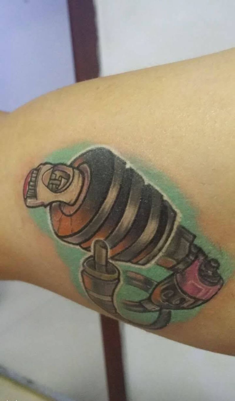 马达机纹身图片