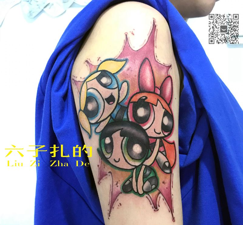 new school飞天纹身图片