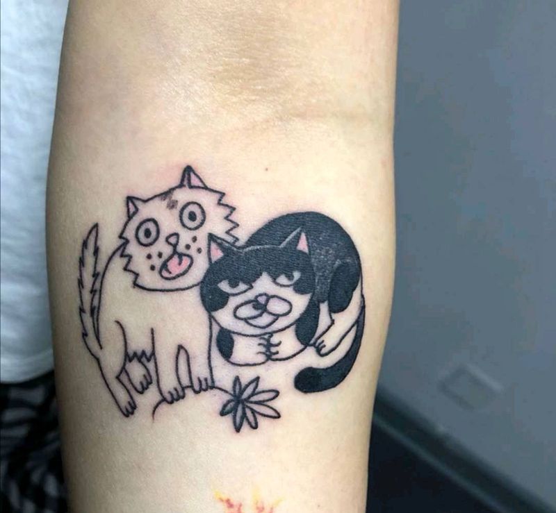 清新纹身图片_几何纹身图案