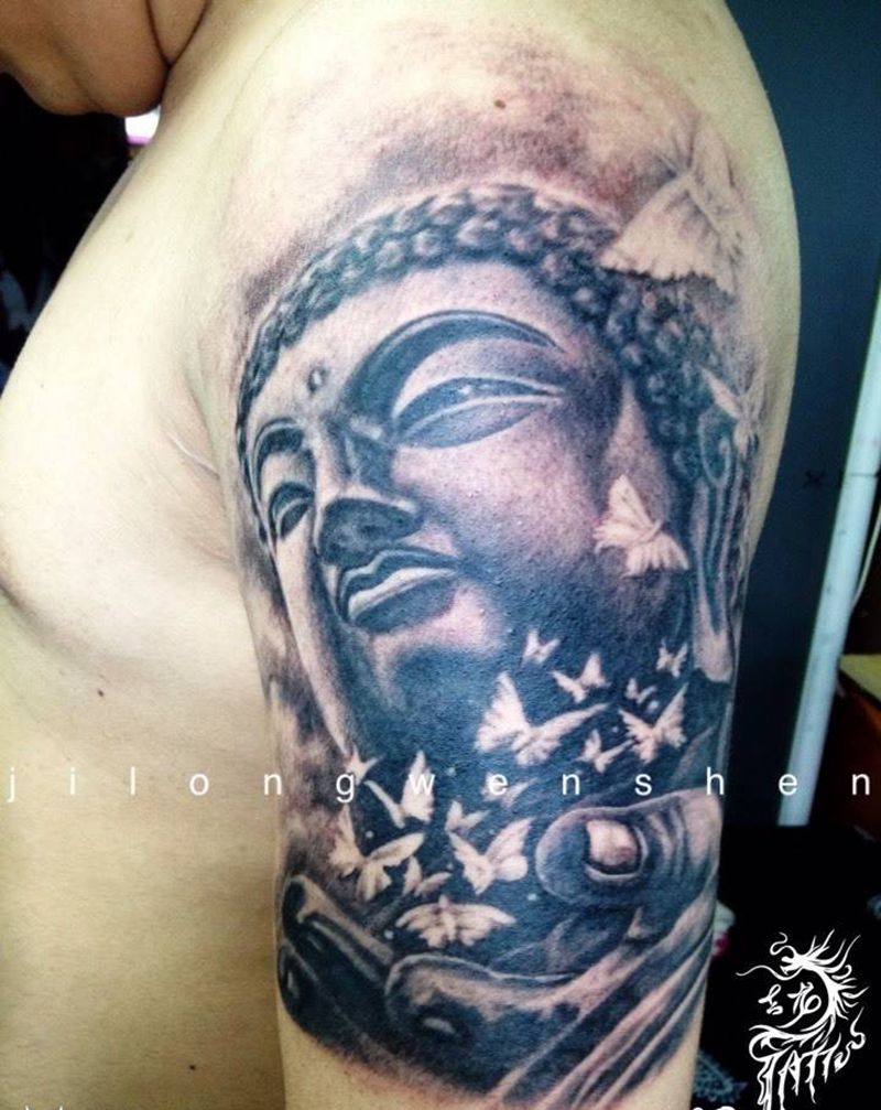 佛纹身图片