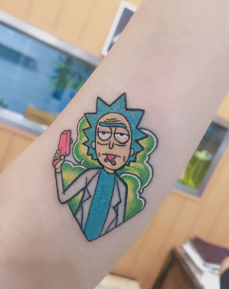 博士呢纹身图片_手臂New School纹身图案