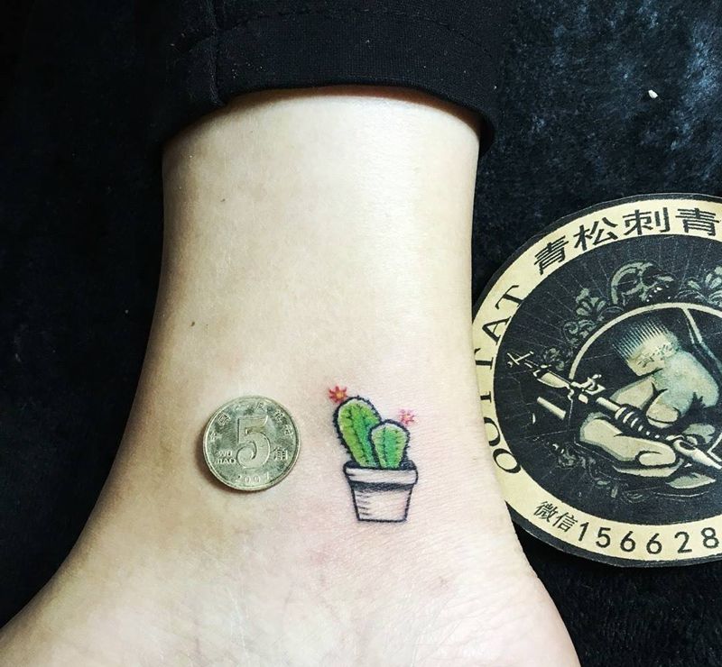 仙人掌纹身图片