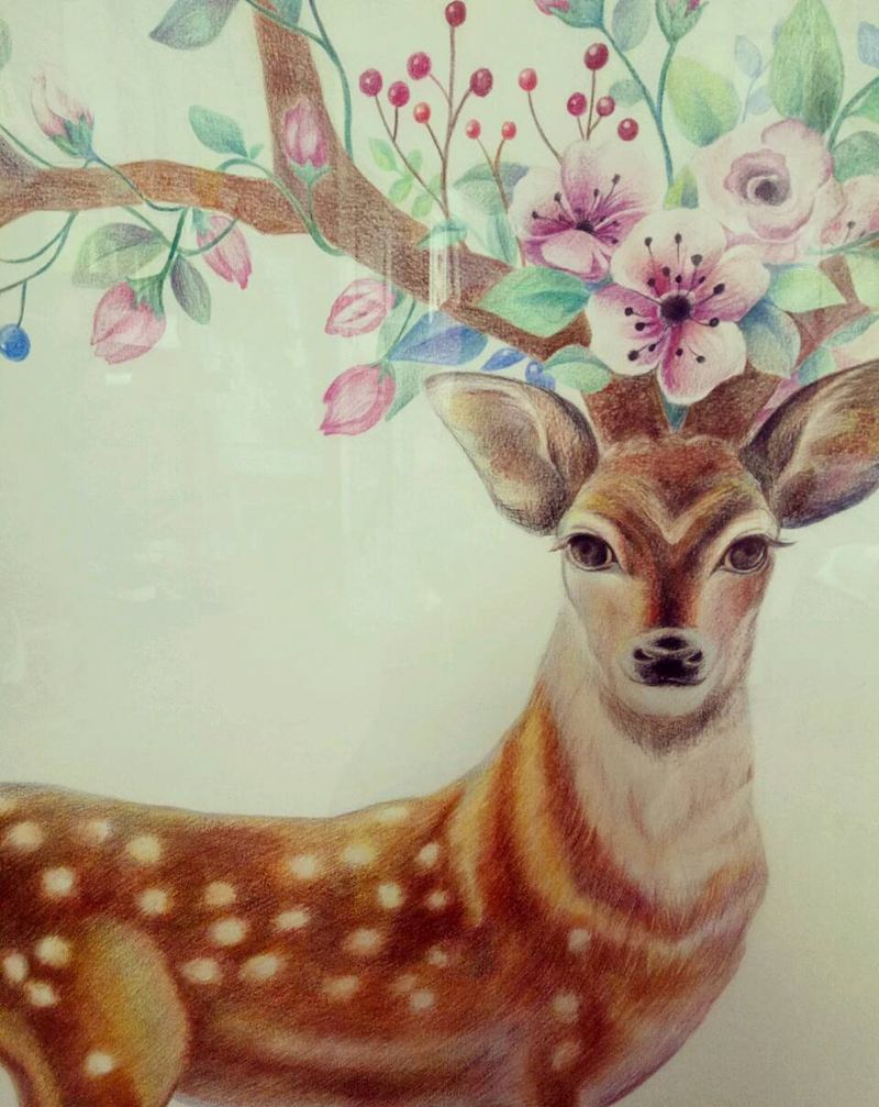 梅花鹿纹身图片