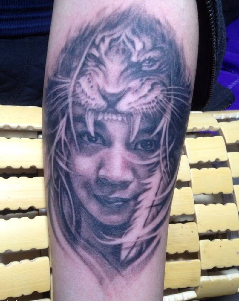 肖像作品纹身图片