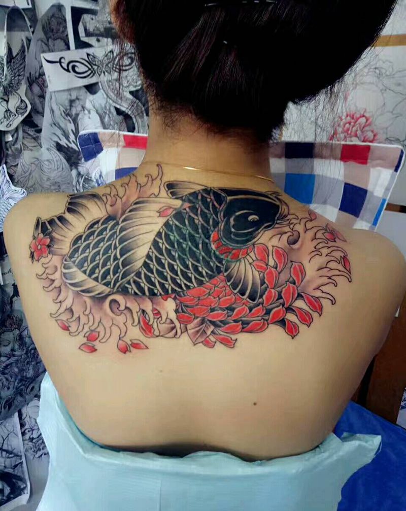 覆盖，未完成纹身图片