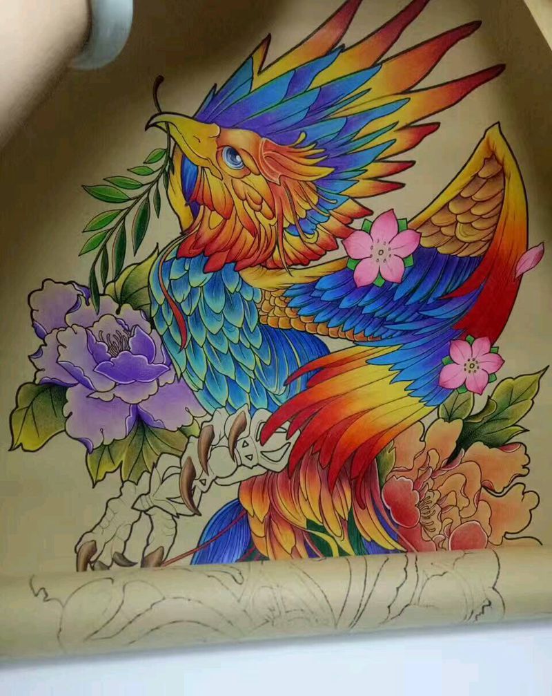 凤凰纹身图片