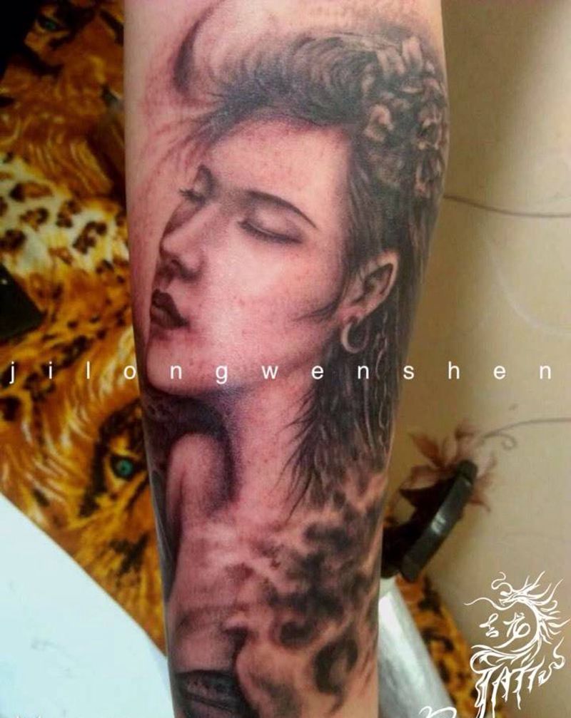 美女 原创纹身图片