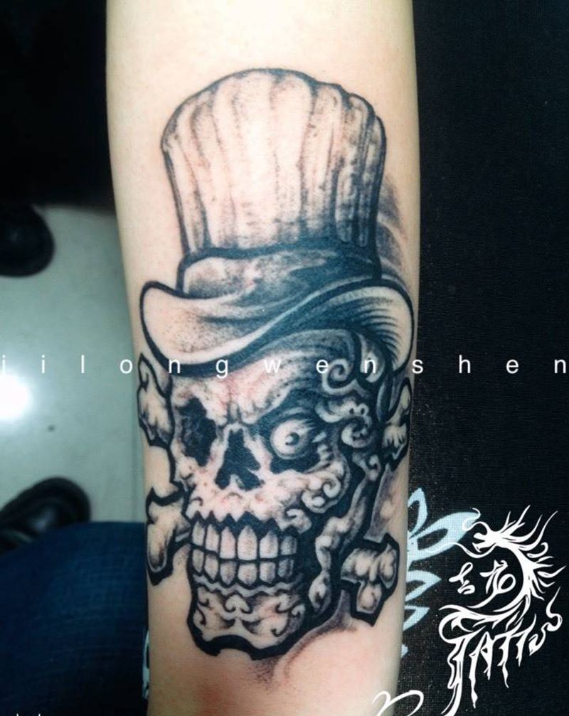 骷髅纹身图片