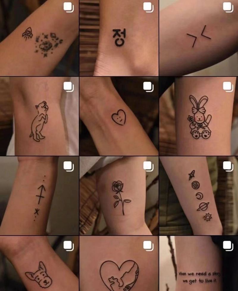 小图合集纹身图片_小清新纹身图案
