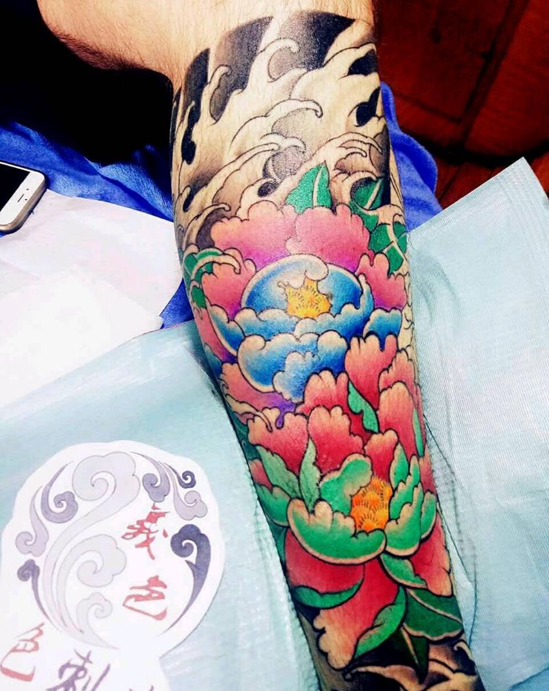 包小腿纹身图片