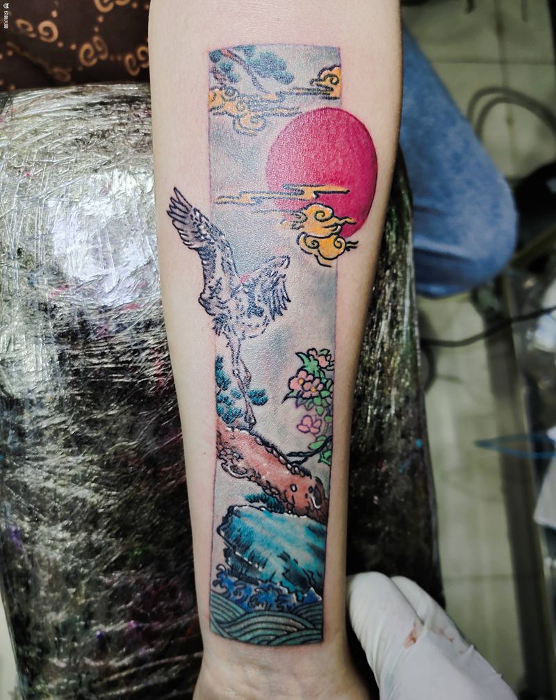 哎，没有细圆针。纹身图片_手臂纹身图案