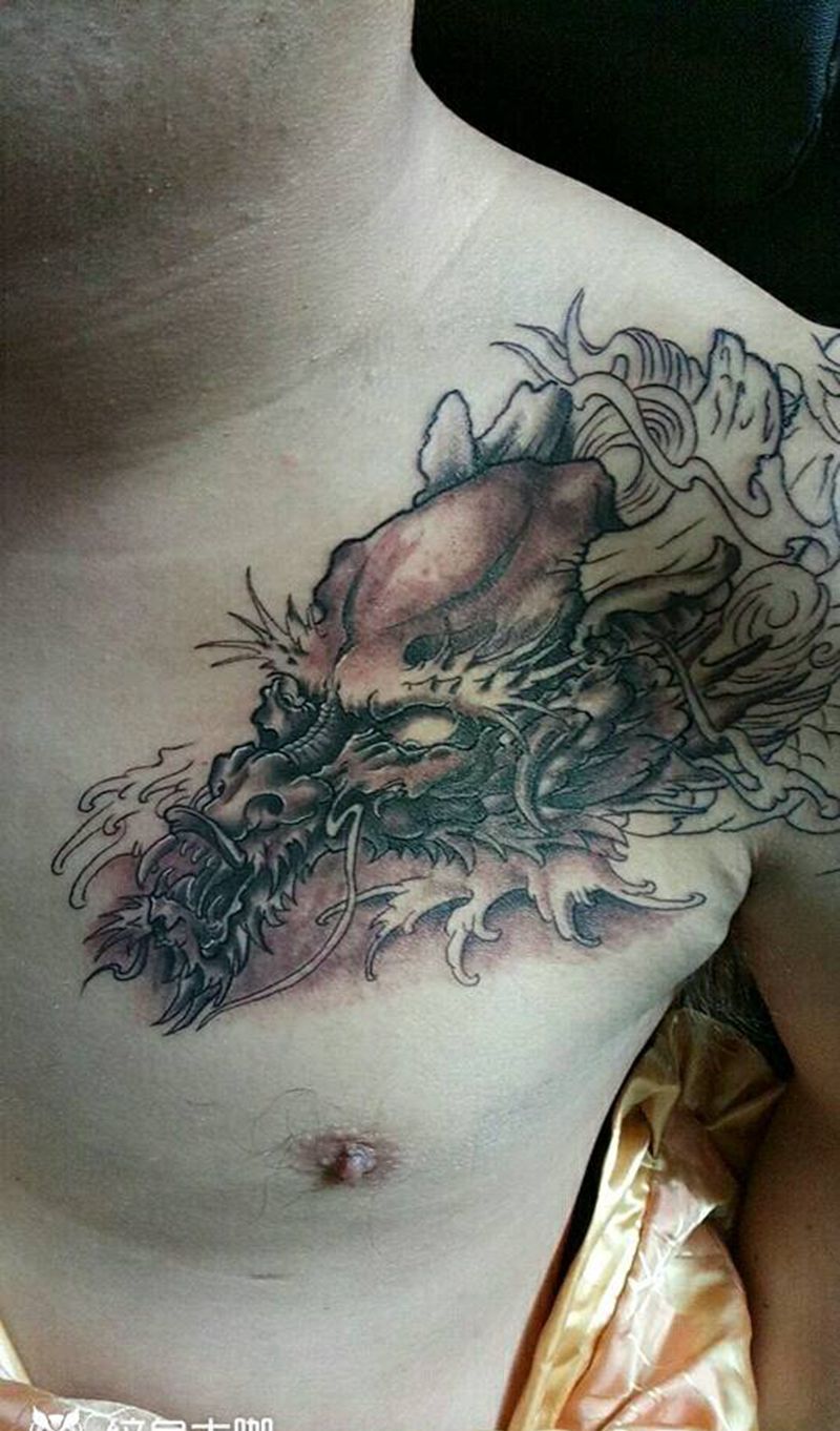 龙头纹身图片