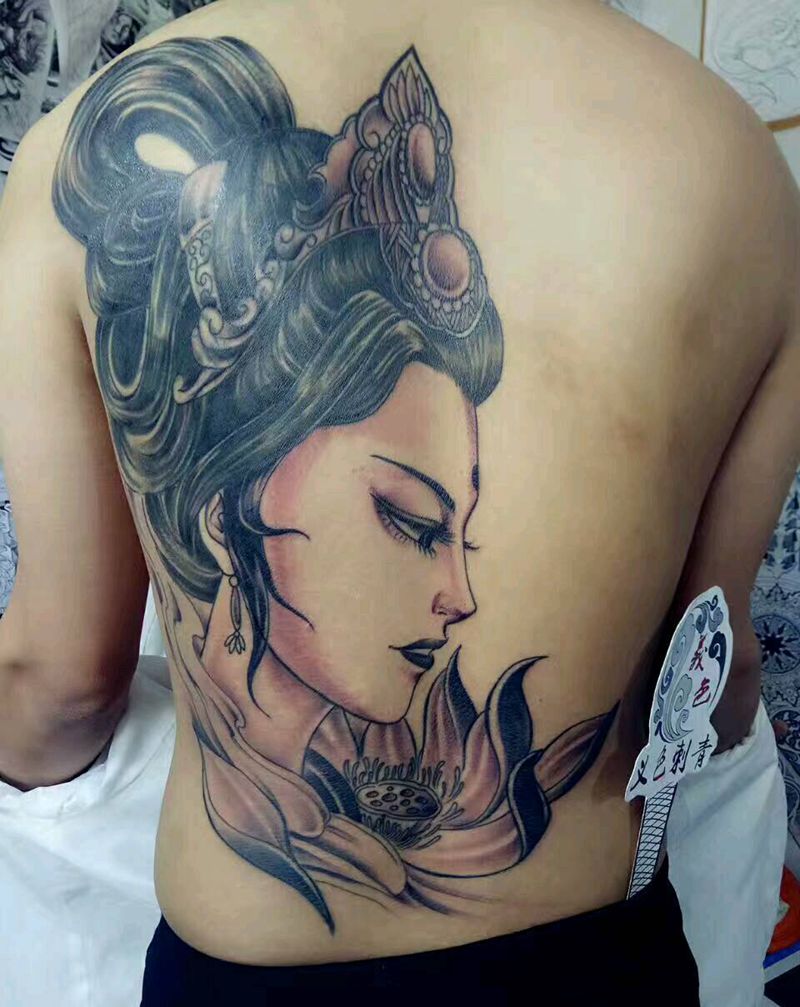 覆盖完成纹身图片