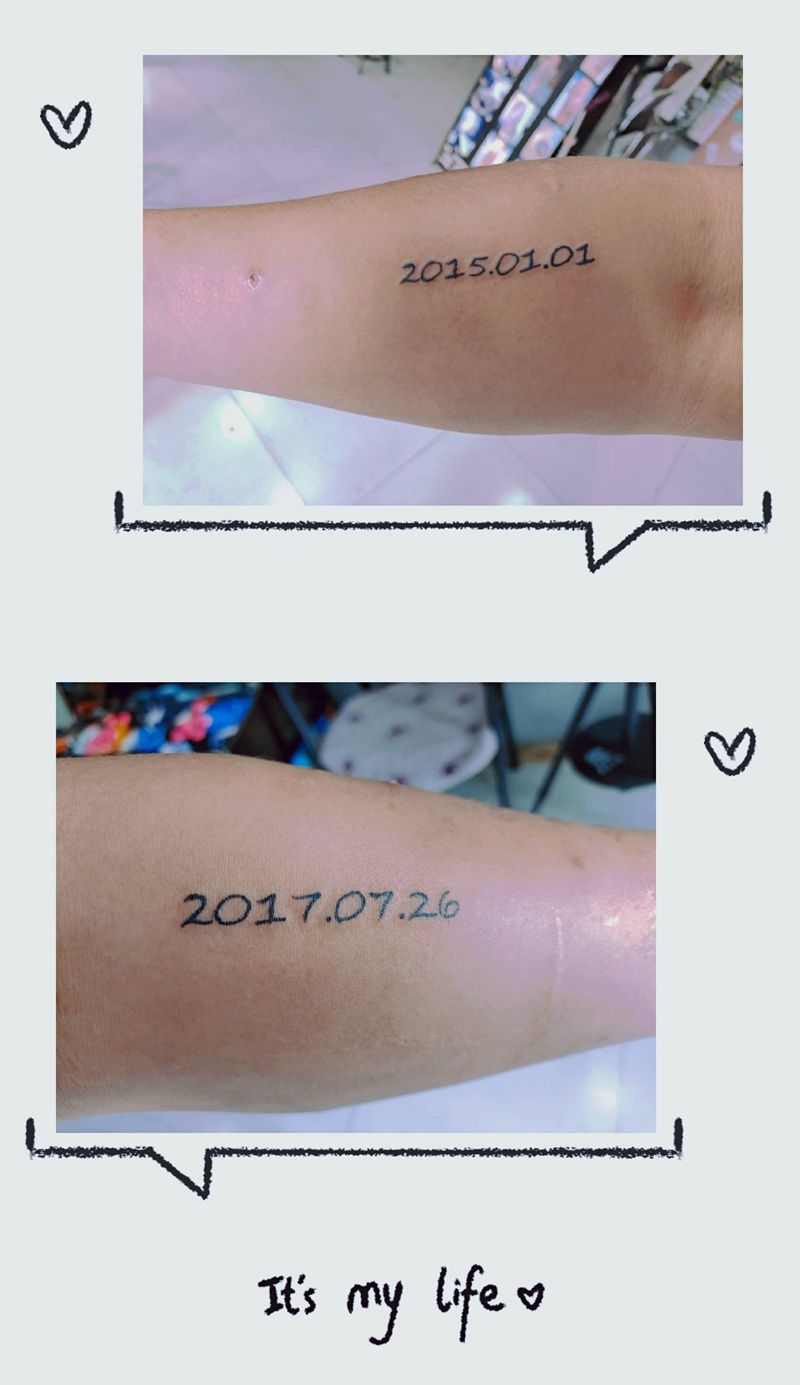 小臂纪念日纹身图片_手臂纹身图案