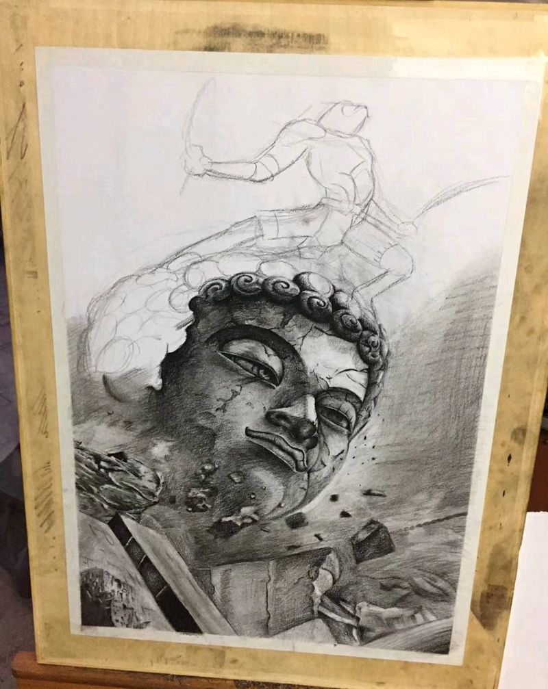 手绘，大圣归来（未完）纹身图片