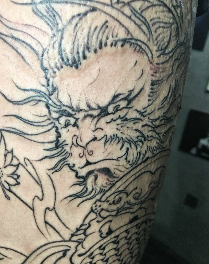 花腿猴纹身图片