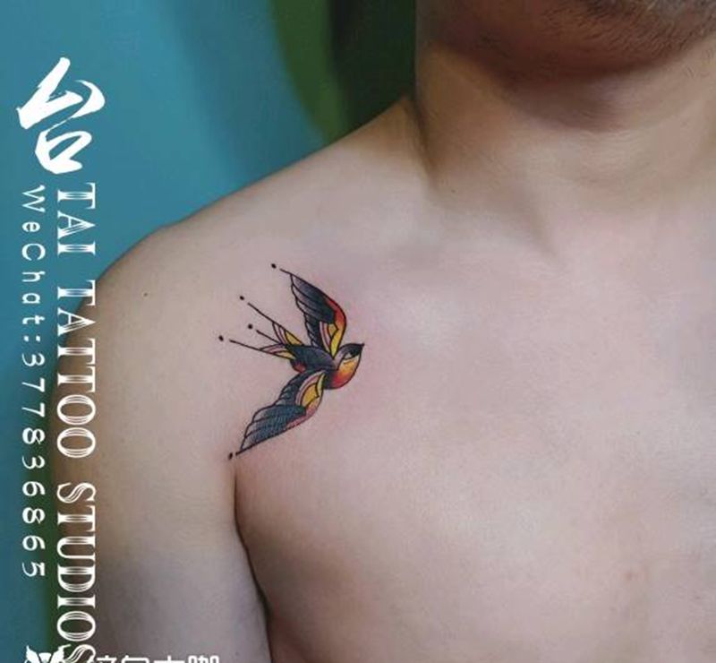 小燕子纹身图片