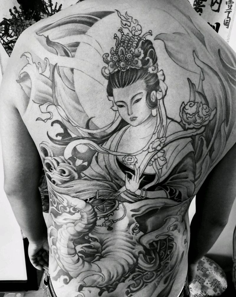 未完成纹身图片