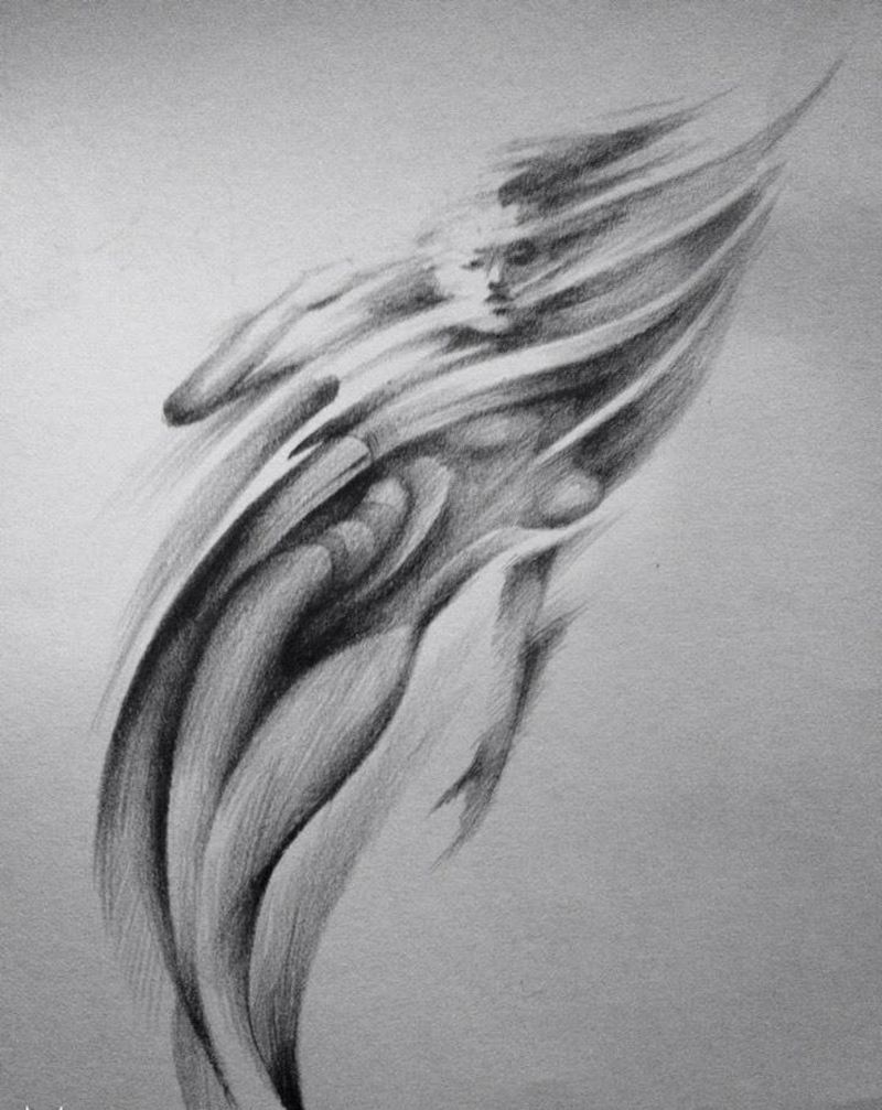 抽象图案纹身图片