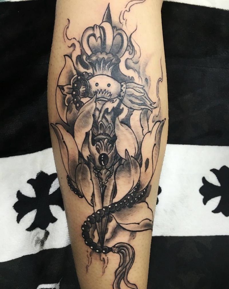 降魔杵纹身图片