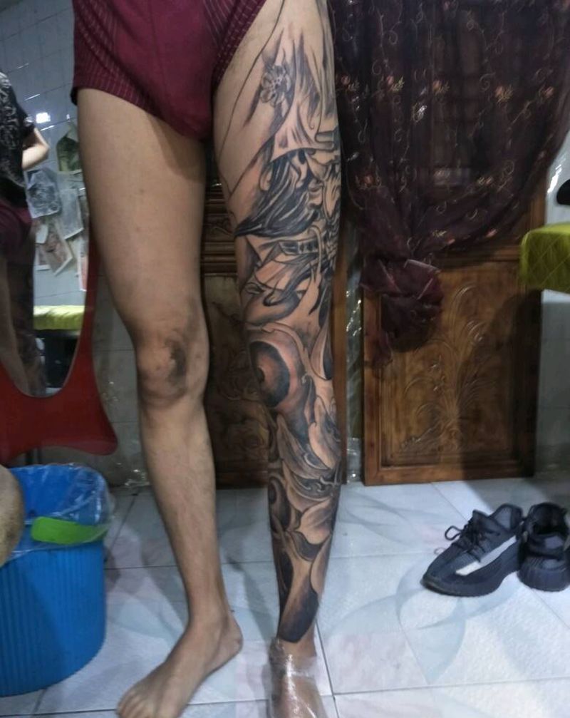 班若纹身图片_新传统纹身图案