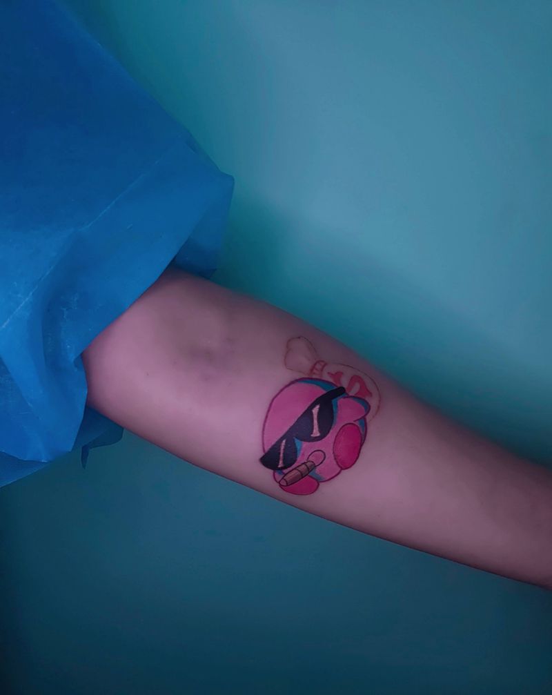 星之卡比～纹身图片_手臂New School纹身图案