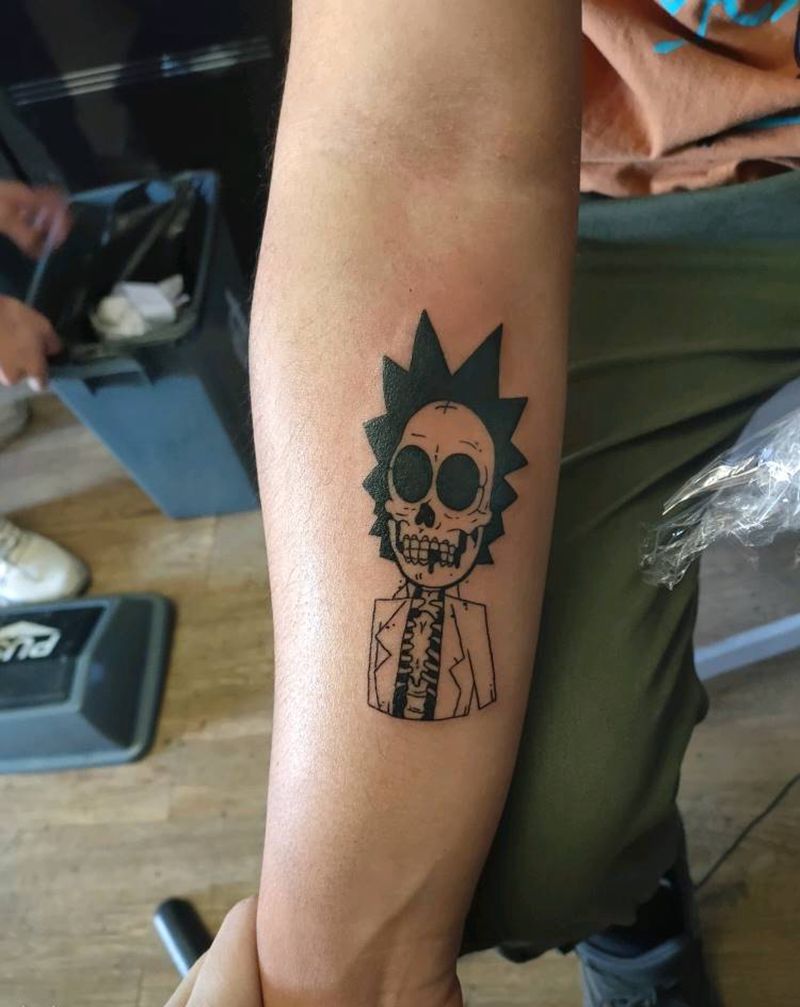 骷髅纹身图片_Old School纹身图案