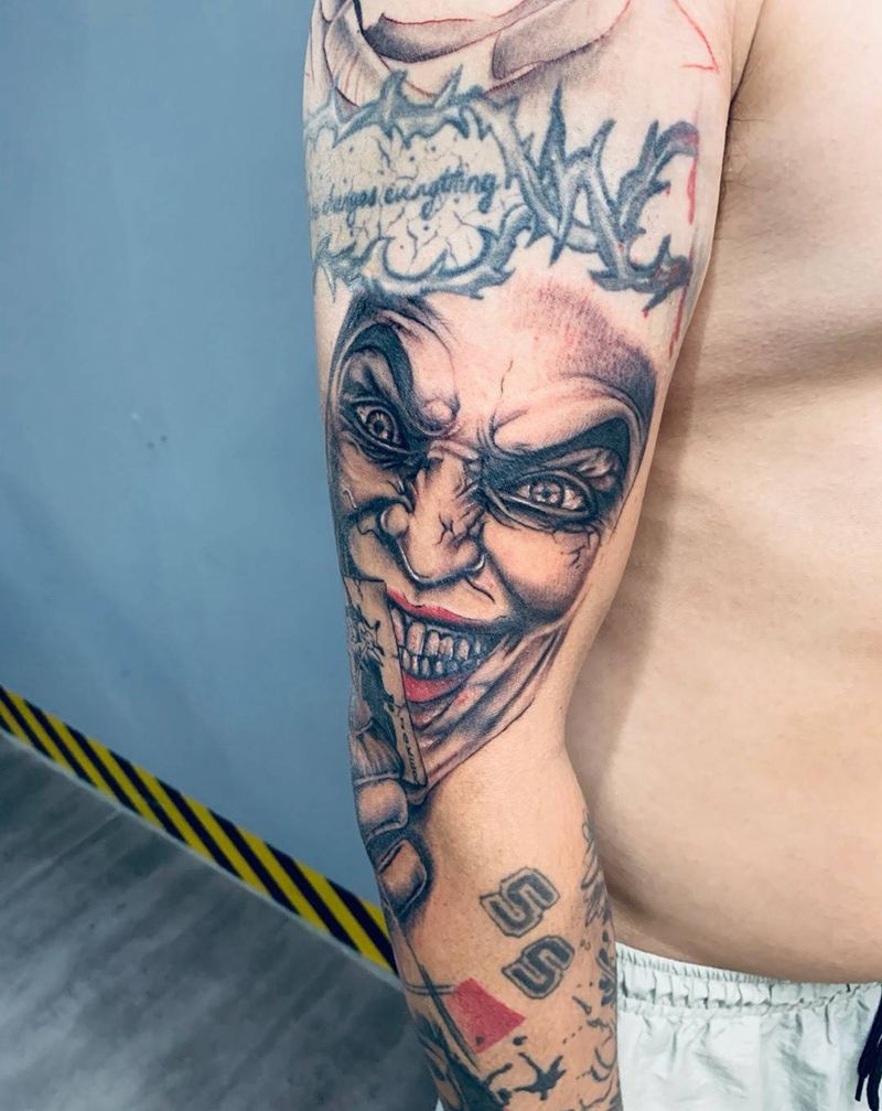小丑纹身图片