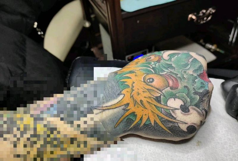 花手纹身图片_新传统纹身图案