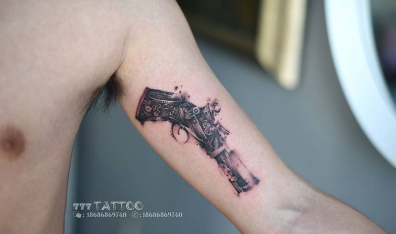 火铳纹身图片