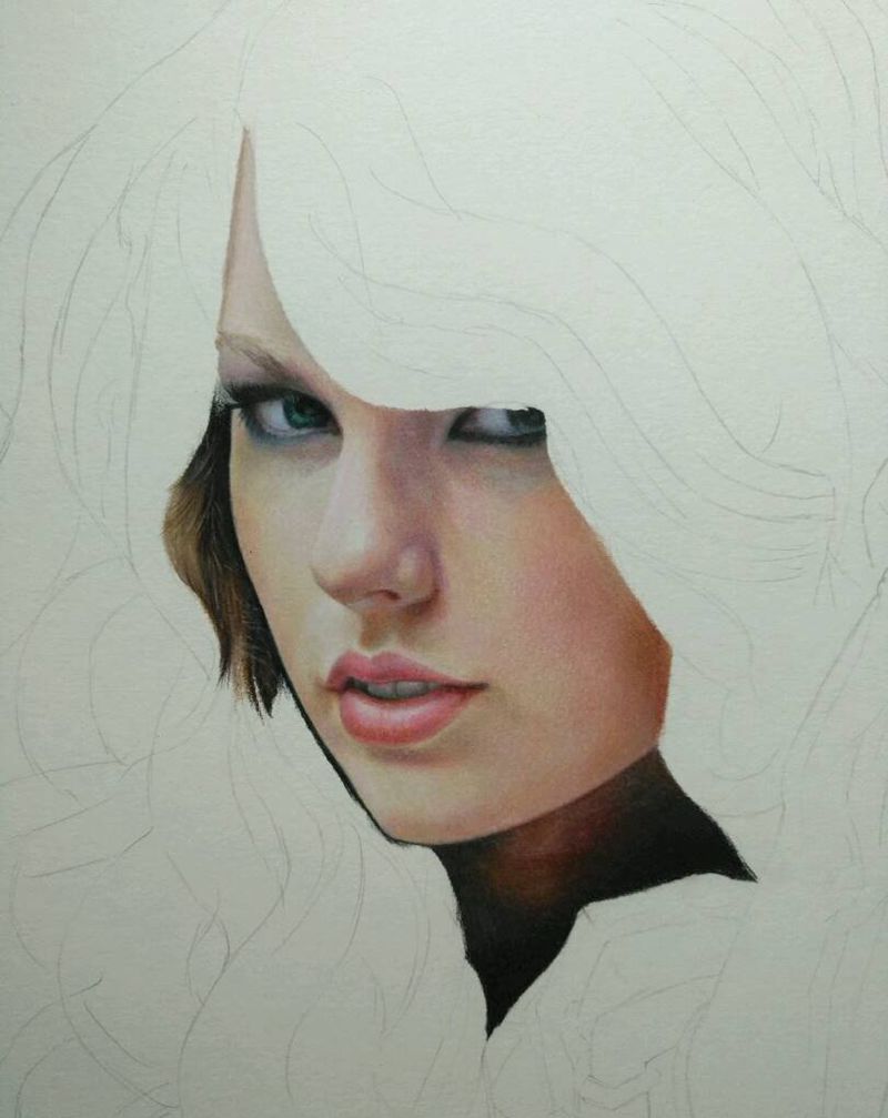 彩铅梅梅纹身图片