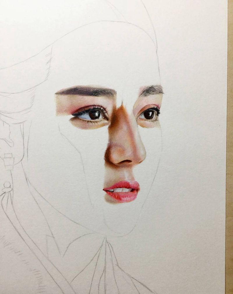 彩色人物纹身图片