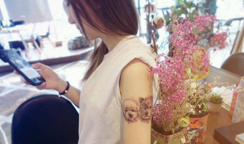 狗狗纹身纹身图片