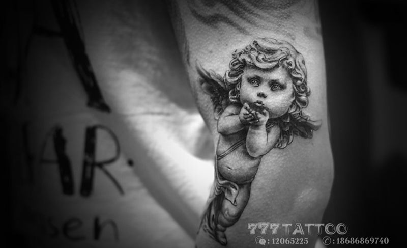 天使纹身图片