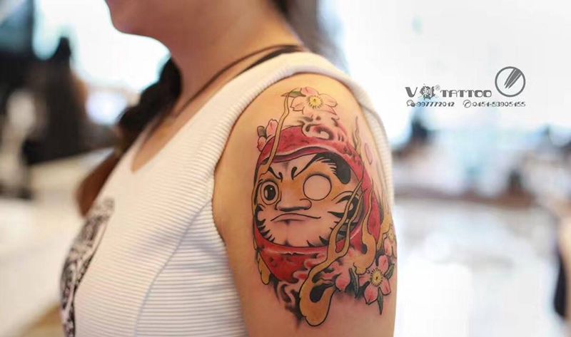 达摩蛋纹身图片