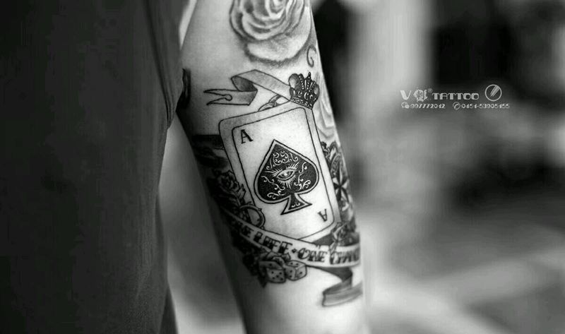 扑克纹身系列纹身图片