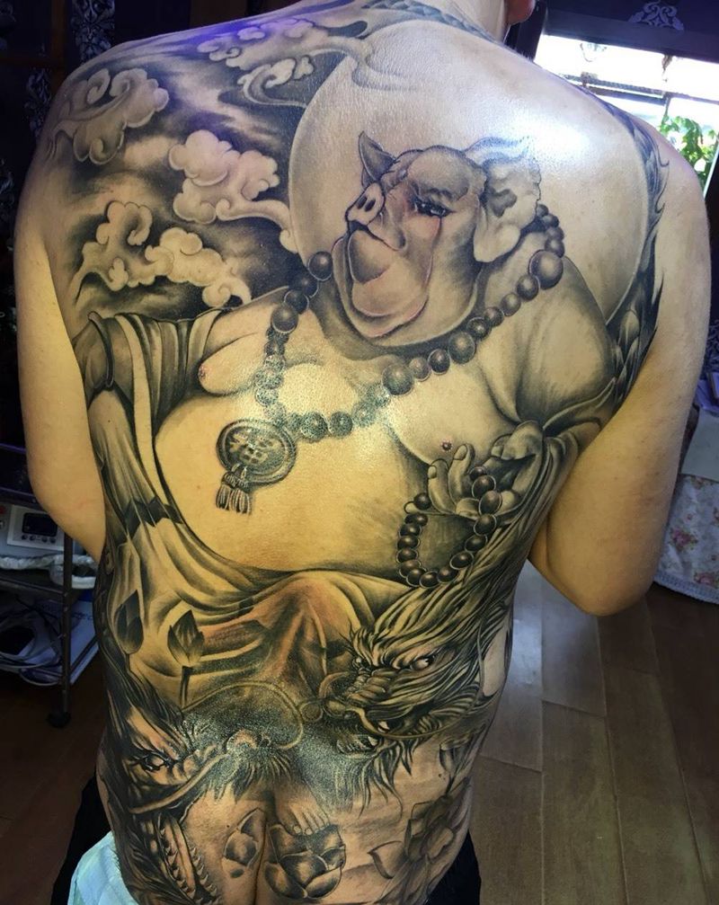 天蓬元帅 猪八戒纹身图片