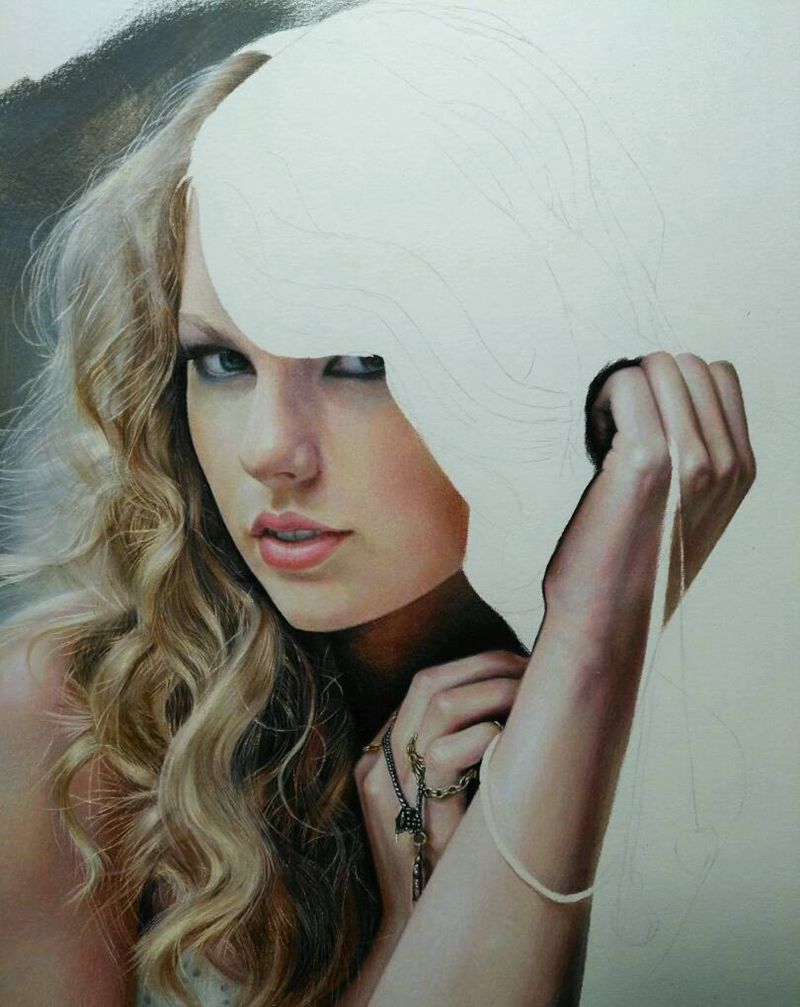 彩铅梅梅纹身图片