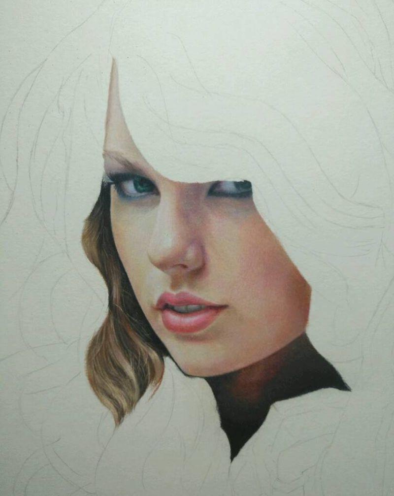 彩铅梅梅纹身图片