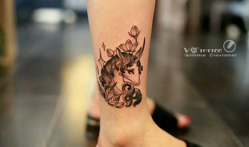 独角兽纹身图片