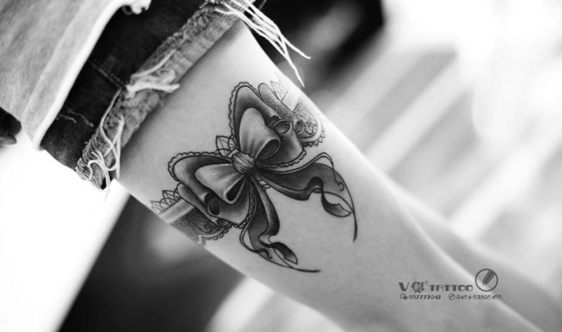 蕾丝作品纹身图片