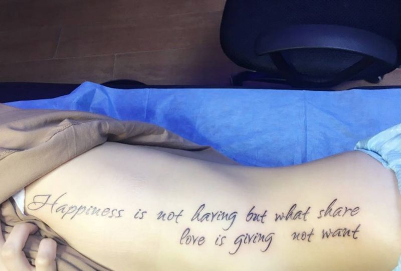 花体英文纹身图片