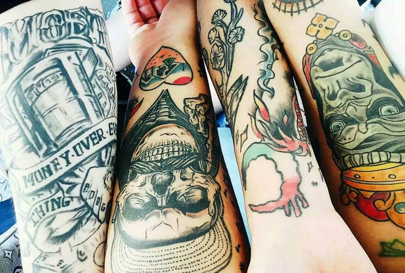 뉴스쿨纹身图片