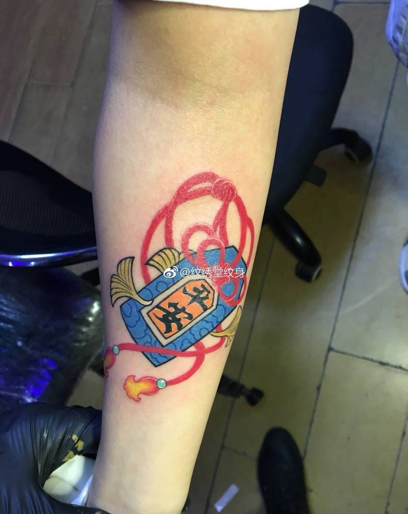 平安符纹身图片