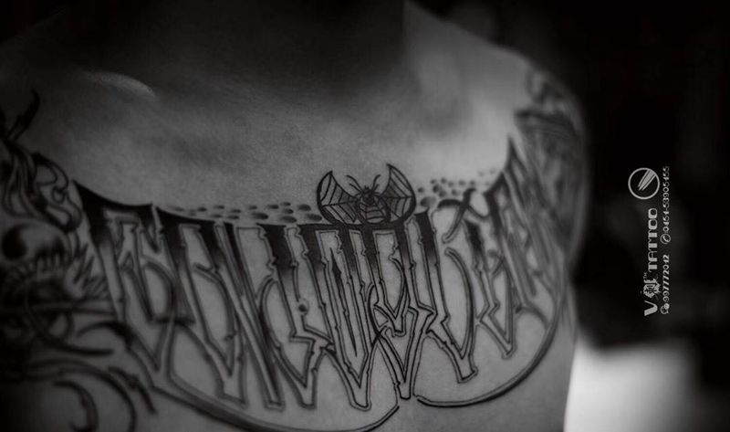 花体字纹身图片