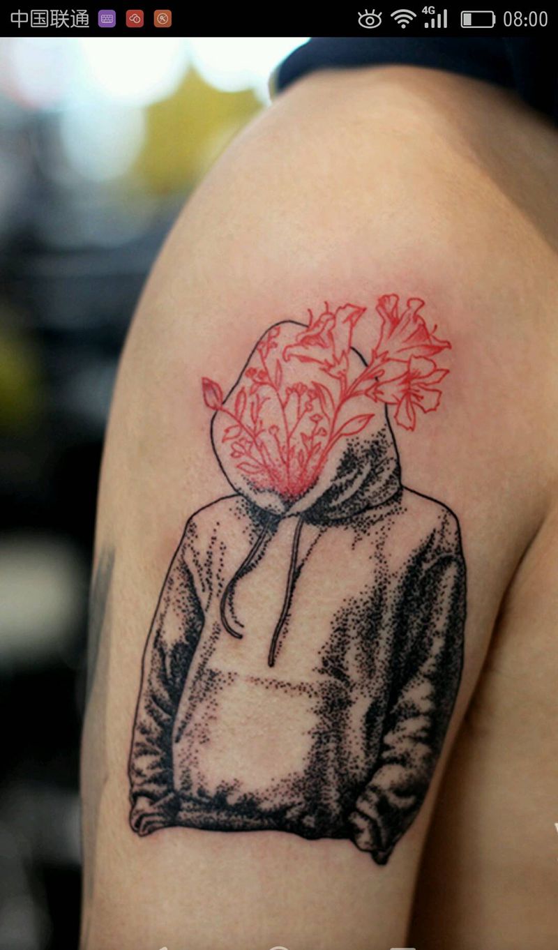 圆叁点刺作品纹身图片