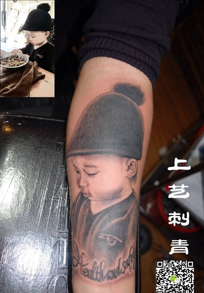人物纹身图片_手臂成品肖像人物纹身图案