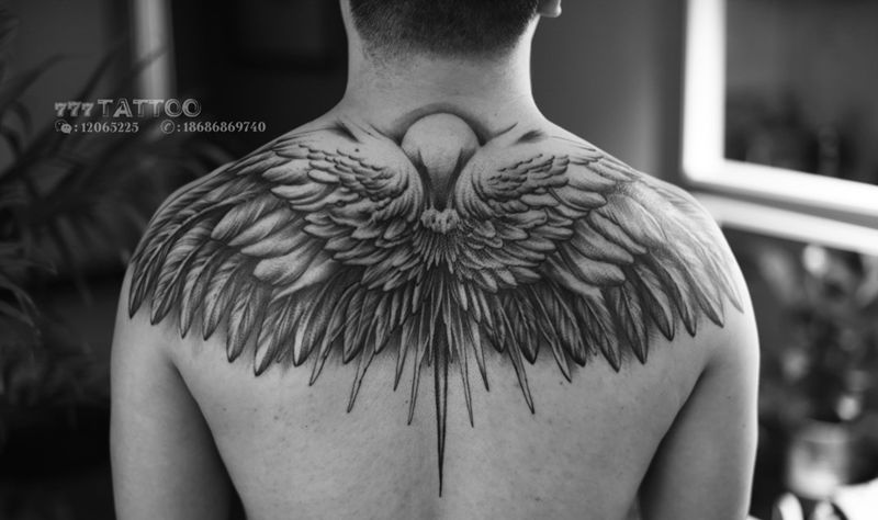 翅膀纹身图片